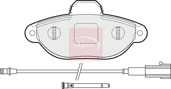 APEC Brake Pad Set, disc brake PAD1627