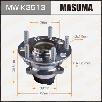 Комплект колісних підшипників, Masuma MW-K3513