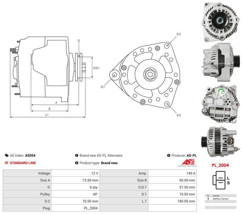 AS-PL A5054 Generatorius