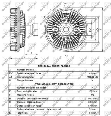 NRF 49101 Clutch, radiator fan