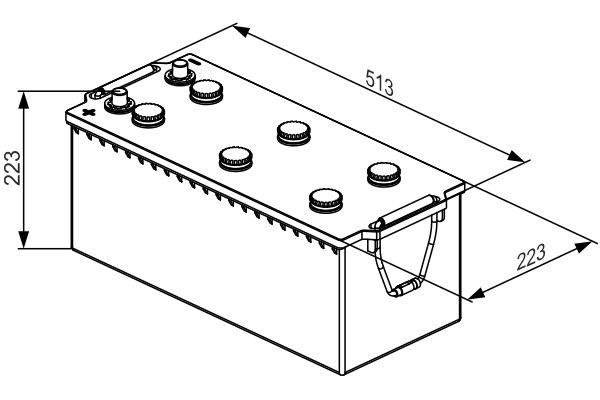 autobaterie 12V / 190Ah opačné póly 0092T30560