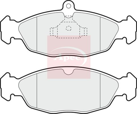 APEC Brake Pad Set, disc brake PAD730