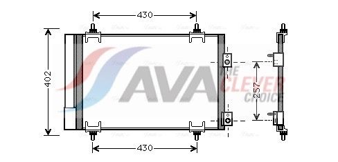 Condenseur, climatisation AVA QUALITY COOLING CNA5283D