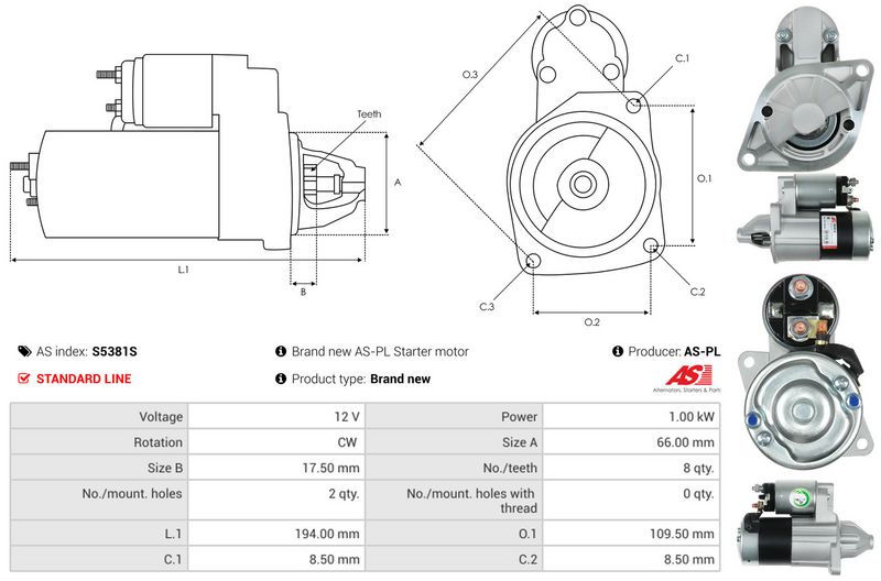 AS-PL S5381S Starter