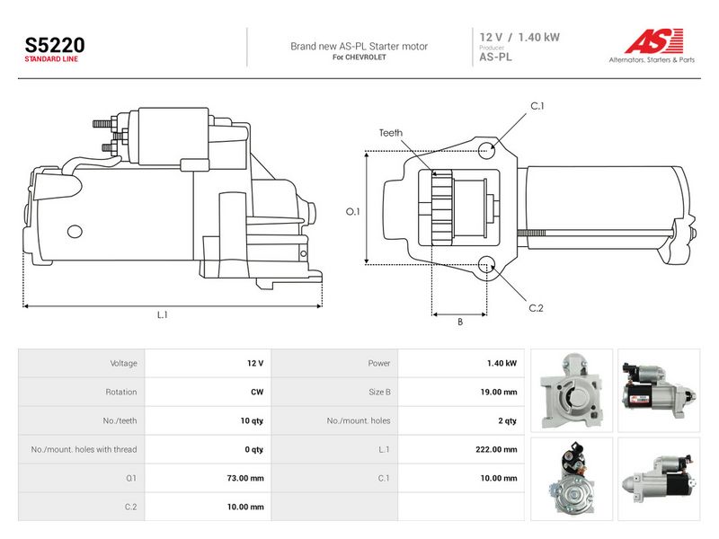 Starter, AS-PL S5220