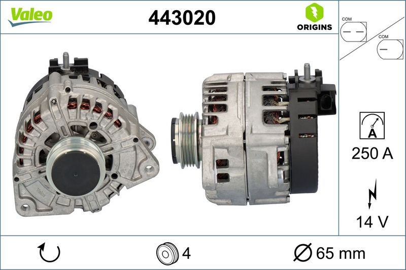 VALEO Dynamo / Alternator 443020