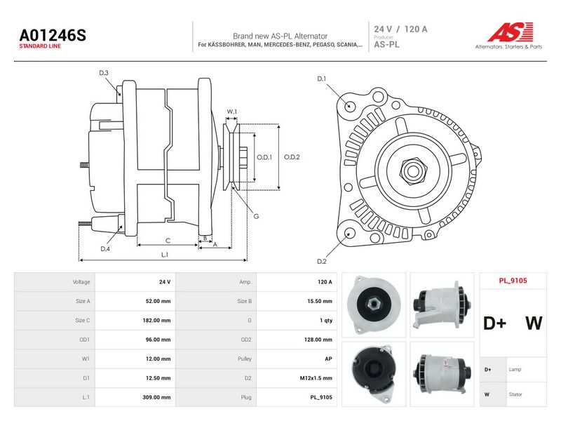 This part match OEM code: A006154210280