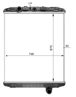 NRF 50263 Radiator, engine cooling