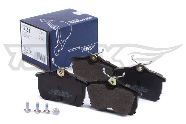 TOMEX Brakes TX 14-51 Brake Pad Set, disc brake