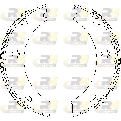 Комплект гальмівних колодок, стоянкове гальмо, Roadhouse 4714.01