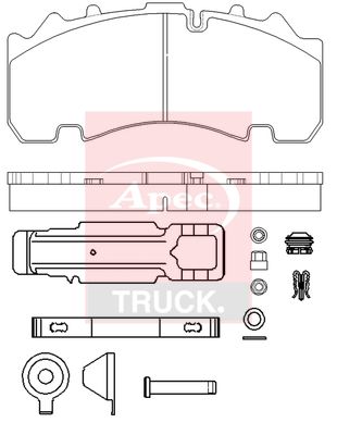 APEC Brake Pad Set, disc brake PAD29307K