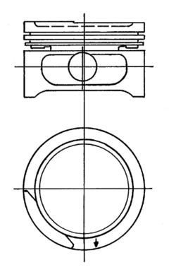 KOLBENSCHMIDT dugattyú 90555605