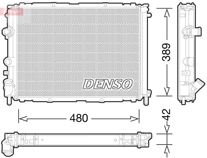 Denso Engine Cooling Radiator DRM23033