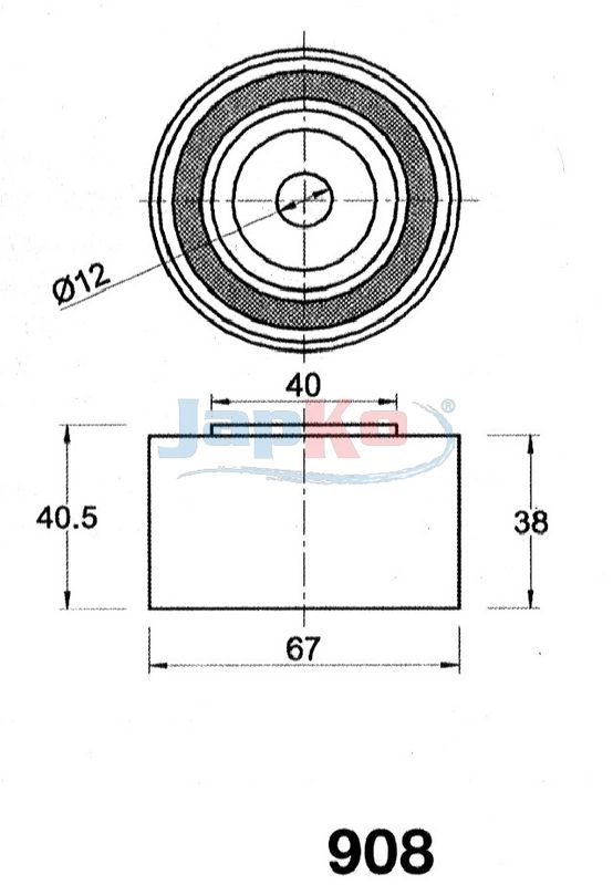 Rihmapinguti, Hammasrihm, JAPKO 45908