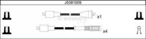 NIPPARTS gyújtókábelkészlet J5381009