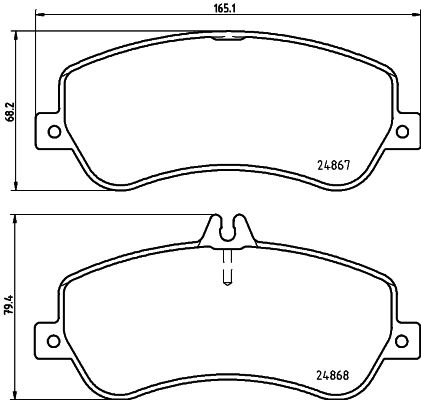 Комплект гальмівних накладок, дискове гальмо, Hella 8DB355014-221