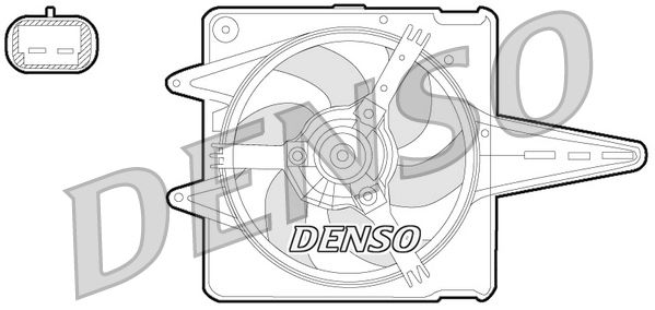 DENSO ventilátor, motorhűtés DER09056