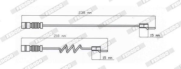 Výstražný kontakt, opotřebení obložení FAI103