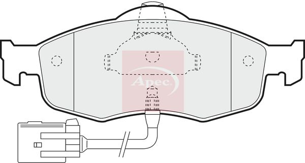 APEC Brake Pad Set, disc brake PAD802