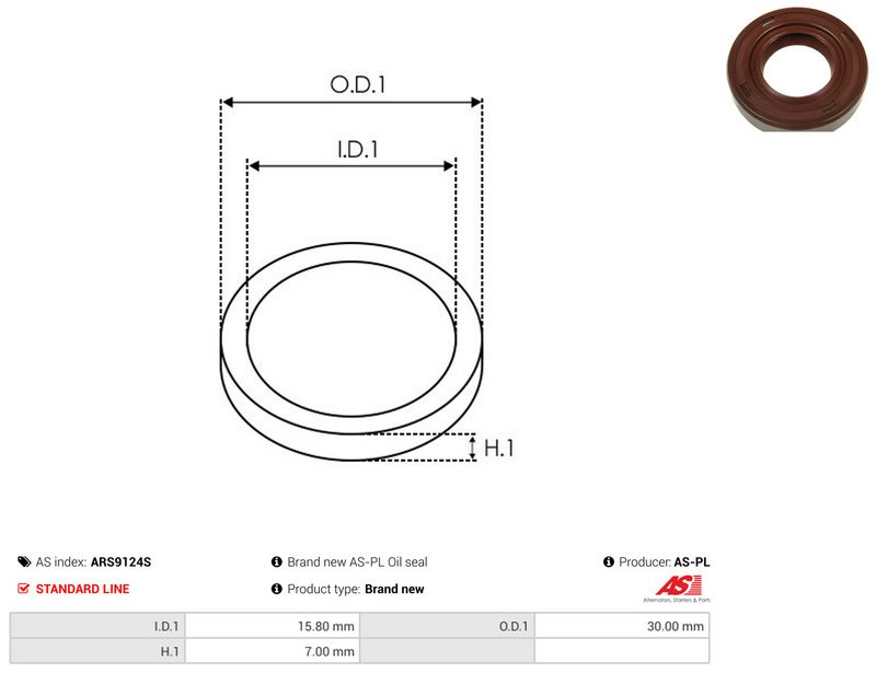 AS-PL ARS9124S Repair Set, alternator
