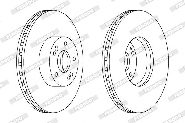 FERODO DDF1631C-1 Brake Disc
