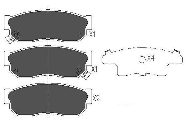 Kavo Parts KBP-6526 - Brake Pad Set, disc brake