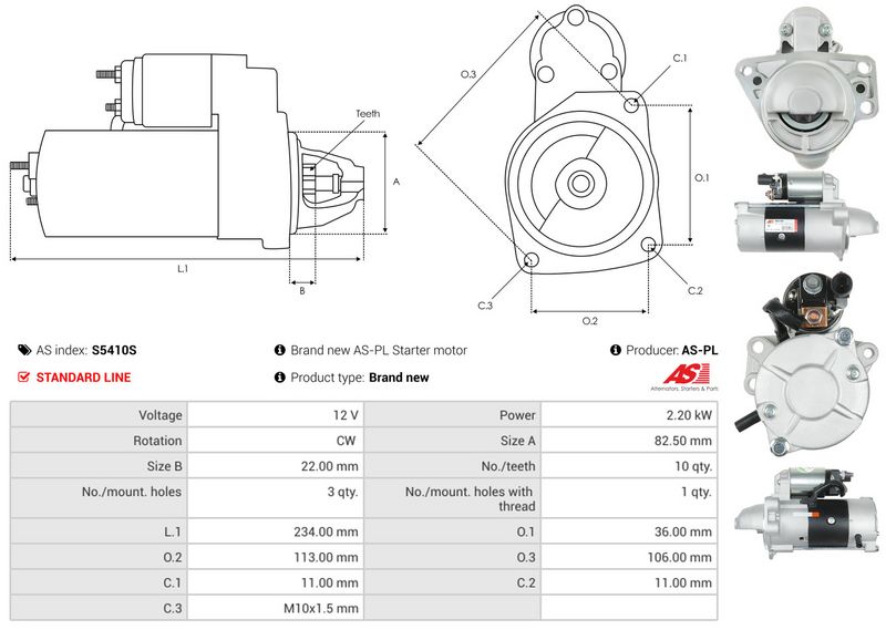 AS-PL S5410S Starter