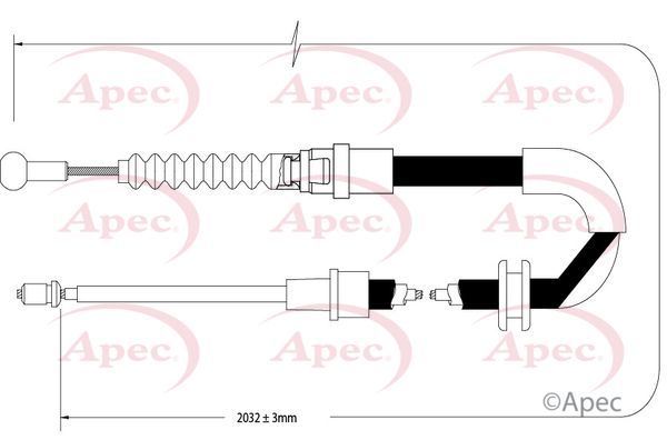 APEC Cable Pull, parking brake CAB1518