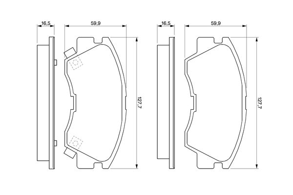 BOSCH 0 986 460 978 Brake Pad Set, disc brake