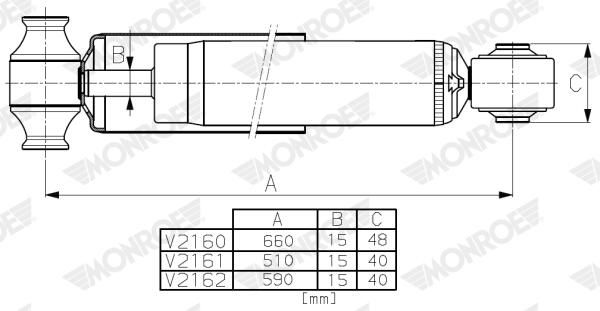 MONROE V2161 Shock Absorber