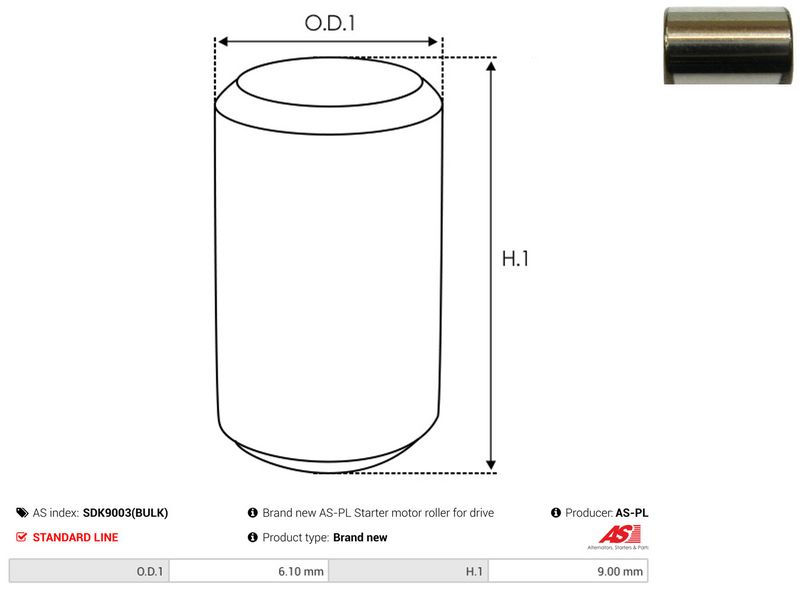 AS-PL SDK9003(BULK) Repair Kit, starter