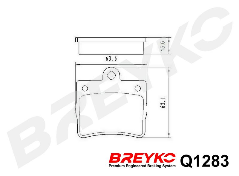 Piduriklotsi komplekt, ketaspidur, DAVID VASCO Q1283