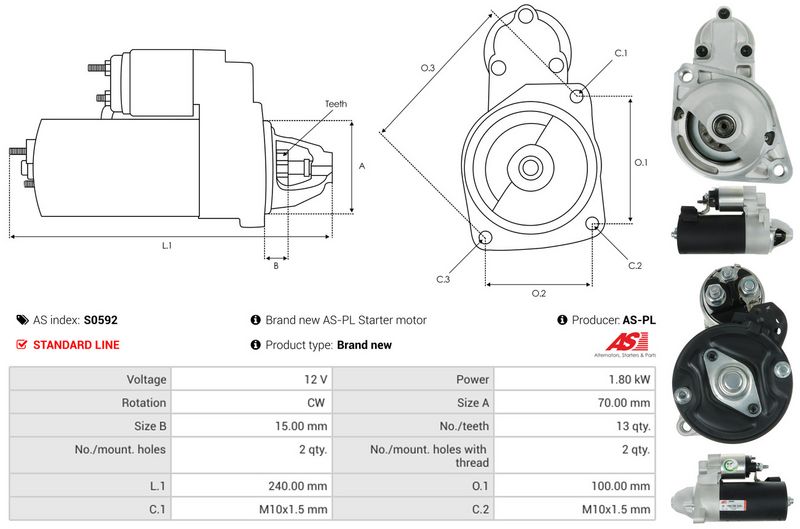AS-PL S0592 Starter