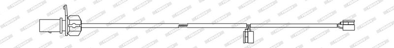 Sensor remblokslijtage Voor (hoeveelheid per verpakking: 1pcs) past: AUDI A6 C8, A7, A8 D5, Q7, Q8  BENTLEY BENTAYGA 2.0-6.0 01.15-