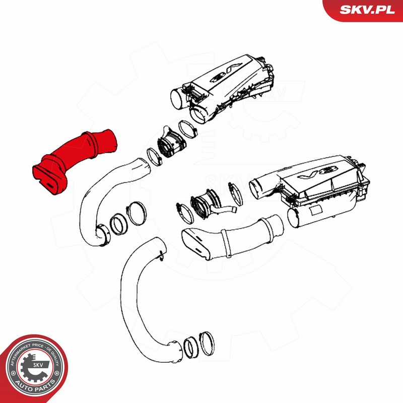 ESEN SKV 43SKV914 Intake Hose, air filter