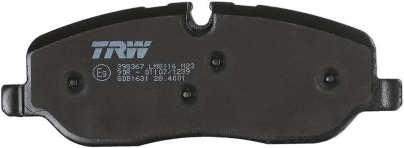 TRW GDB1631 Brake Pad Set, disc brake