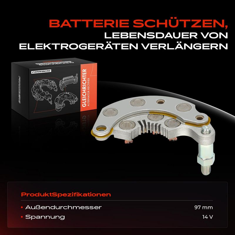 Frankberg 5481FB0061616 Rectifier, alternator