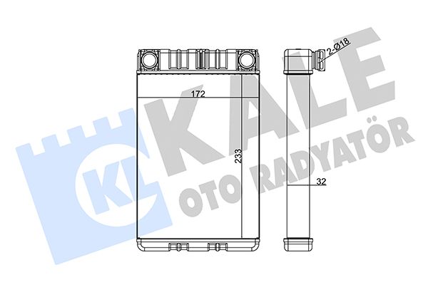 KALE Mercedes радиатор отопления C-Class W203,G-Class W463