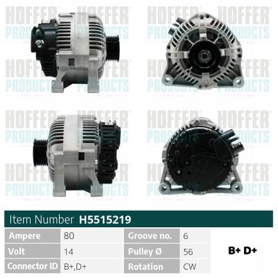 HOFFER generátor H5515219