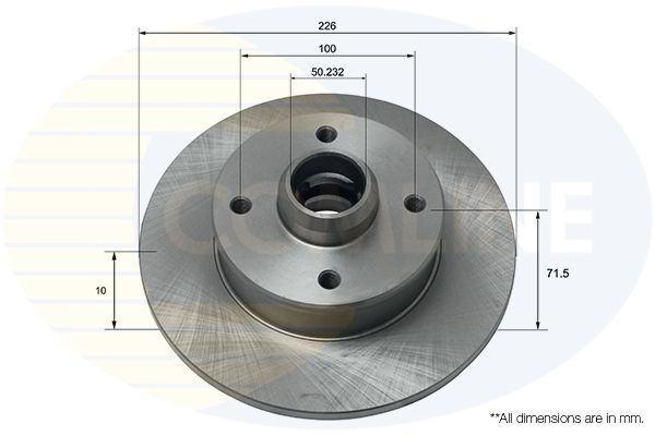 Гальмівний диск, Comline ADC1416