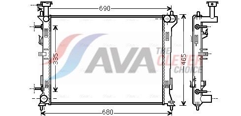 AVA Clever Choice KA2160 - Radiator, engine cooling