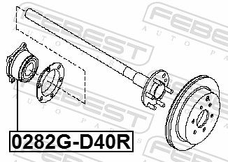 FEBEST 0282G-D40R Wheel Hub