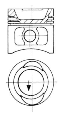 KOLBENSCHMIDT dugattyú 93896600