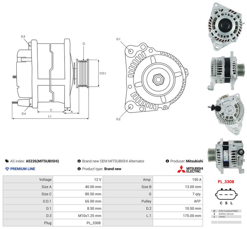 Prekės atitinka OEM kodą: 23100-1AT1A