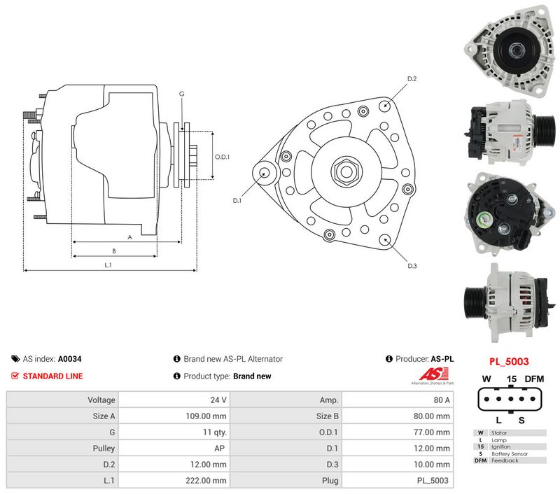 Generaator, AS-PL A0034