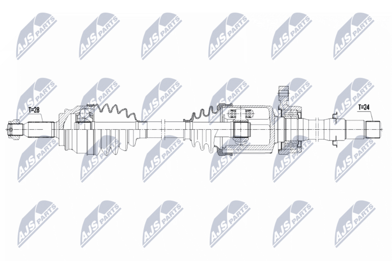 NTY hajtótengely NPW-CT-127