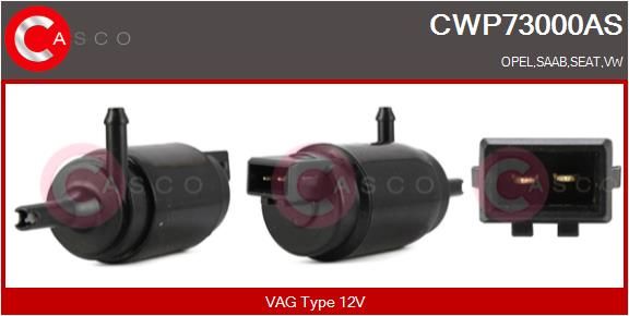 Насос подачі води для миття, система склоочисників, Casco CWP73000AS