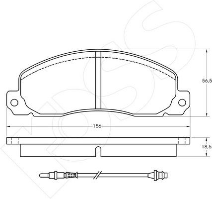 1-GNC R-312 - Brake Pad Set, disc brake