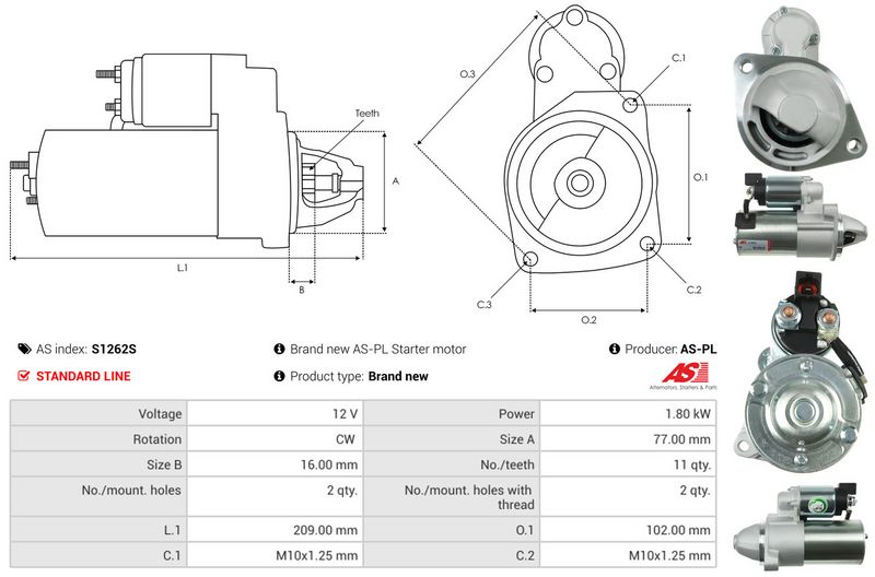 AS-PL S1262S Starter