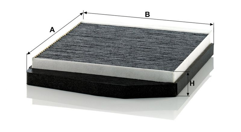 Filter, salongiõhk, MANN-FILTER CUK 2855, 1